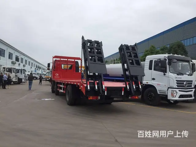 解放小三轴平板车 运输220中型挖掘机木头管道拖板 - 图片 11