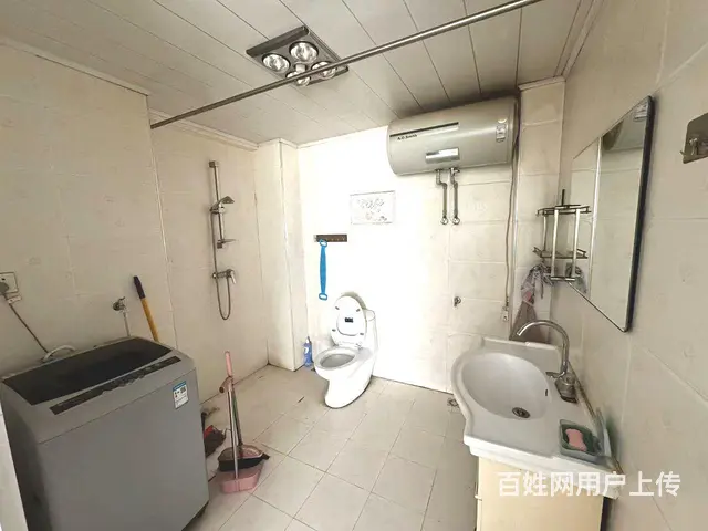 海纳丽景6楼电梯房，87平两室一厅，精装修，冰箱，洗衣机，热 - 图片 3