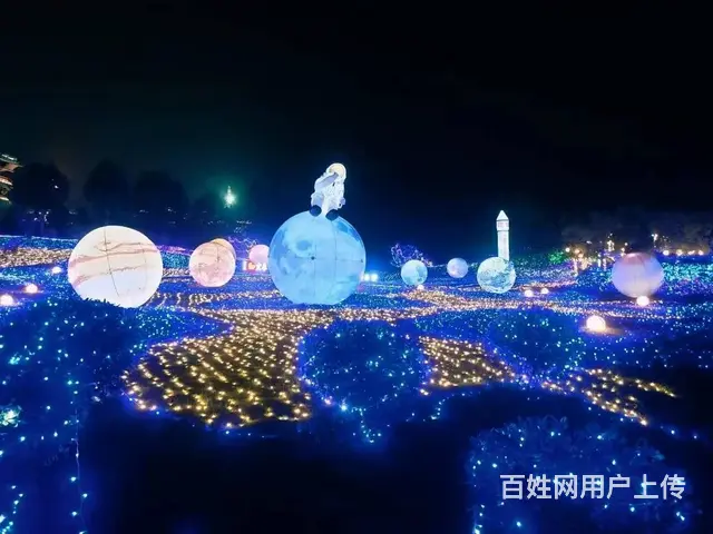 网红灯光节美陈定制暖场活动道具租售厂家 - 图片 1