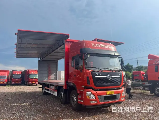 出售东风天龙9.6米前四后四电动双飞翼245马力 - 图片 3