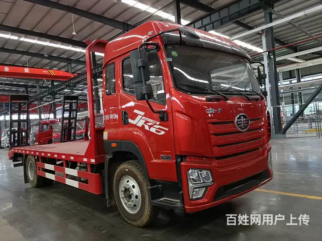 一汽解放平板车 拖150型挖掘机板车 可定制货箱 - 图片 10
