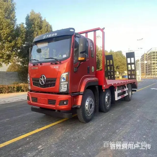 国六大运小三轴挖机拖板车 平板车 厂家一手报价 - 图片 3