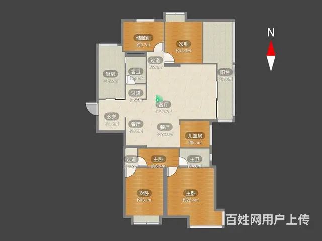 花语江南旁彩虹城5室精装中上楼层总价低房东诚售 - 图片 12