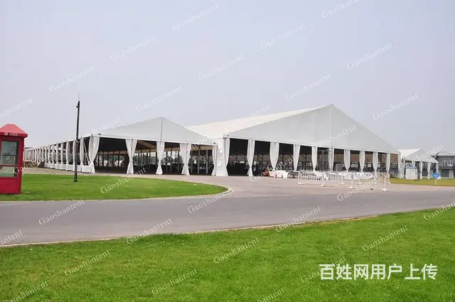 户外展览大棚 移动铝合金帐篷 大型临时会议篷房 - 图片 1