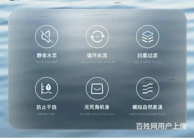 宠物全自动喂水器猫咪狗狗饮水机喷泉流动 - 图片 2