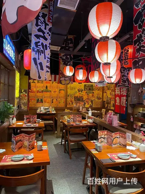 日料店家具定制餐桌椅定制连锁店家具生产实木烤漆餐桌 - 图片 1
