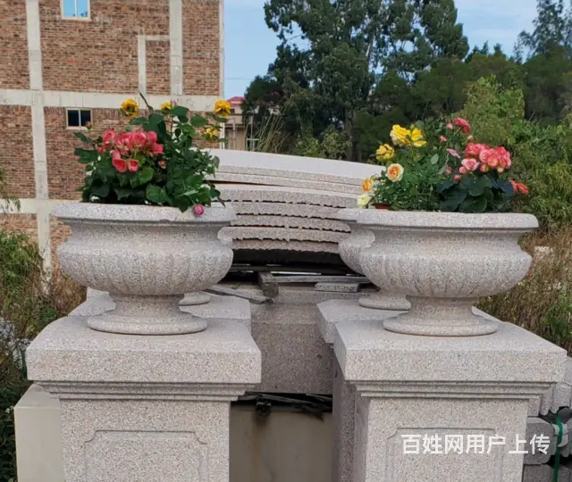 石雕花钵#古建园林装饰摆件 - 图片 2