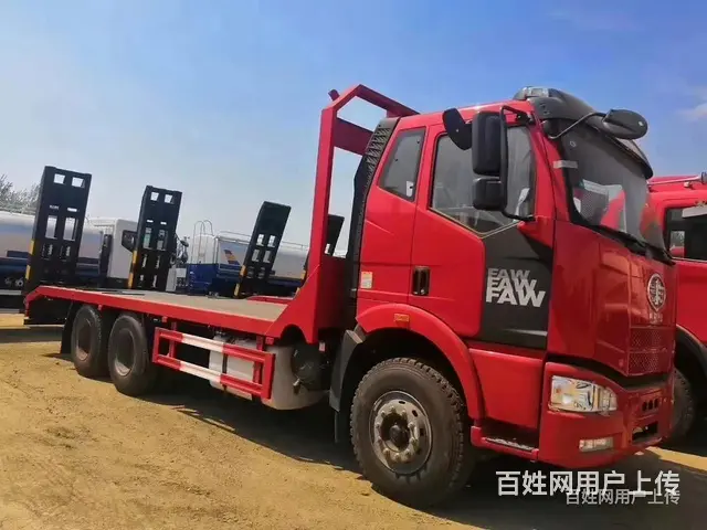 解放专底后八轮平板拖车 平板运输车 厂家大优惠 - 图片 8