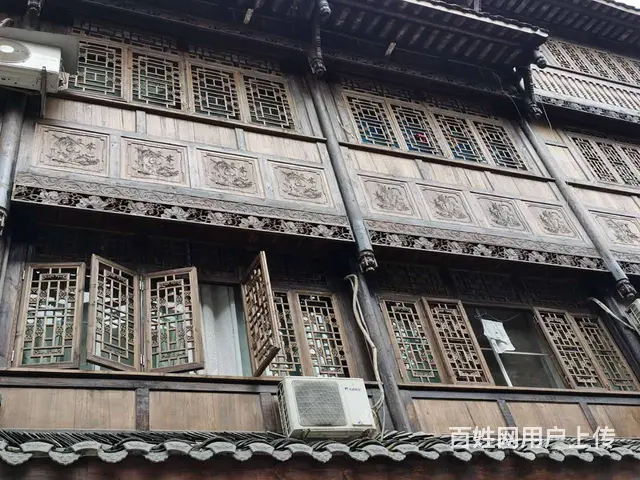 甘肃兰州中式门实木花格窗实木雕花门 - 图片 9