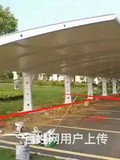 户外风景棚景观棚遮阳挡雨棚充电桩棚停车棚 - 图片 3
