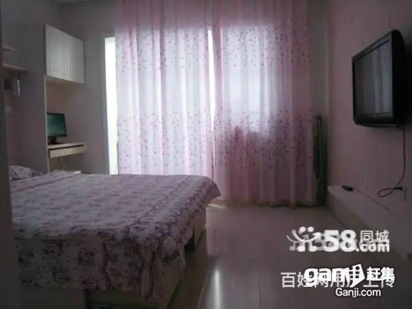 浪漫无极地热只需一百大床能睡三人wifi电脑日租房钟点 - 图片 1