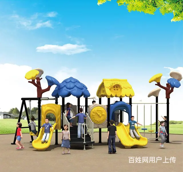 幼儿园滑梯大型儿童滑滑梯户外组合滑梯秋千儿童乐园玩 - 图片 7