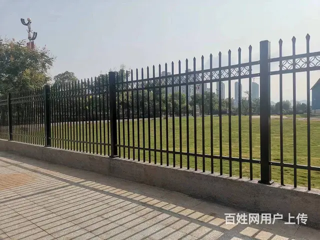 汕尾学校厂区锌钢围墙铁艺别墅庭院栏杆隔离栅栏定制护 - 图片 2