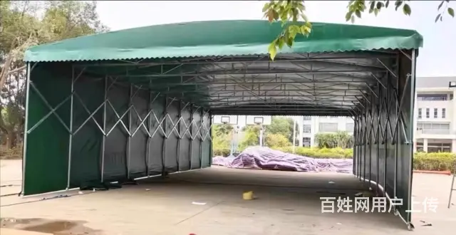 雨棚户外防雨伸缩大型推拉雨棚移动篷仓库夜宵摆摊帐篷 - 图片 4