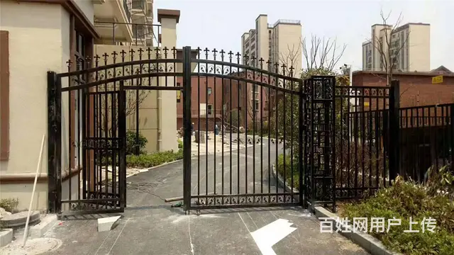 锌钢护栏大门定制 别墅庭院栅栏门 幕墙景区围墙栏杆 - 图片 1