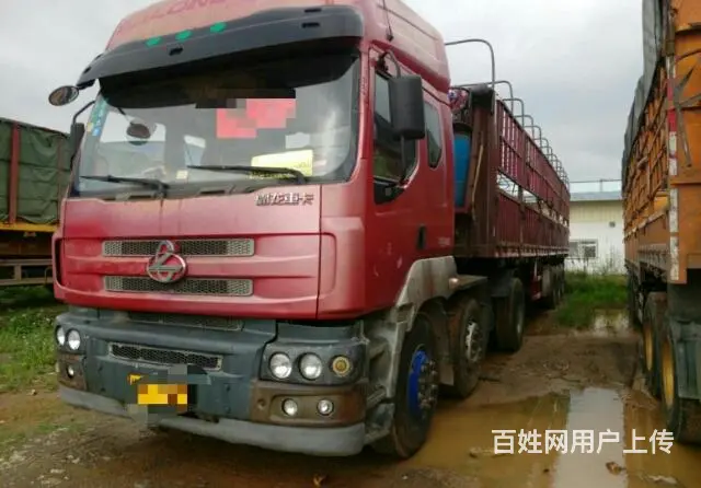 前四后四拖车13米平板高栏挂 - 图片 6