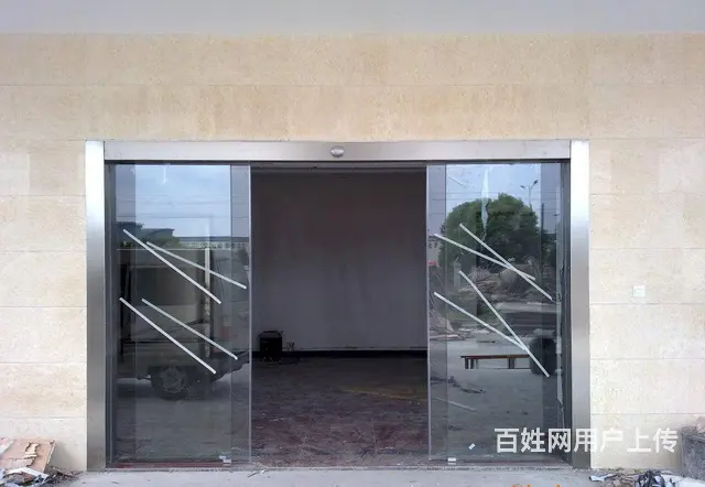 婺城、金东密码玻璃感应门、电动玻璃门、弧形自动门 - 图片