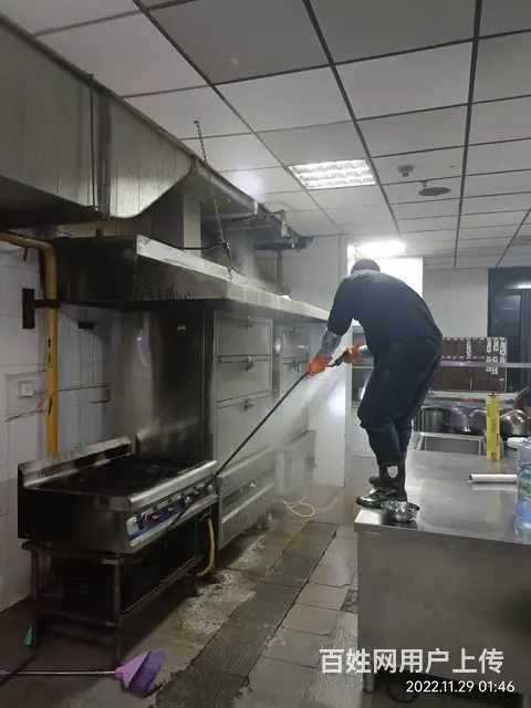 昆山学校食堂油烟机净化器清洗风机清洗 - 图片 1