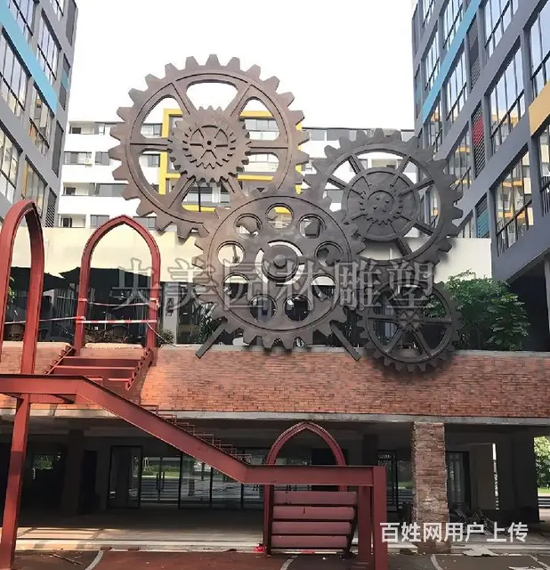 校园齿轮雕塑,景观齿轮雕塑制作厂家 - 图片 3