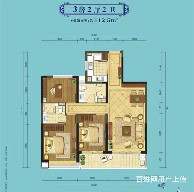 翠湖香山玉兰苑 居家3房113平 4200 中间楼层看房方便 - 图片 10