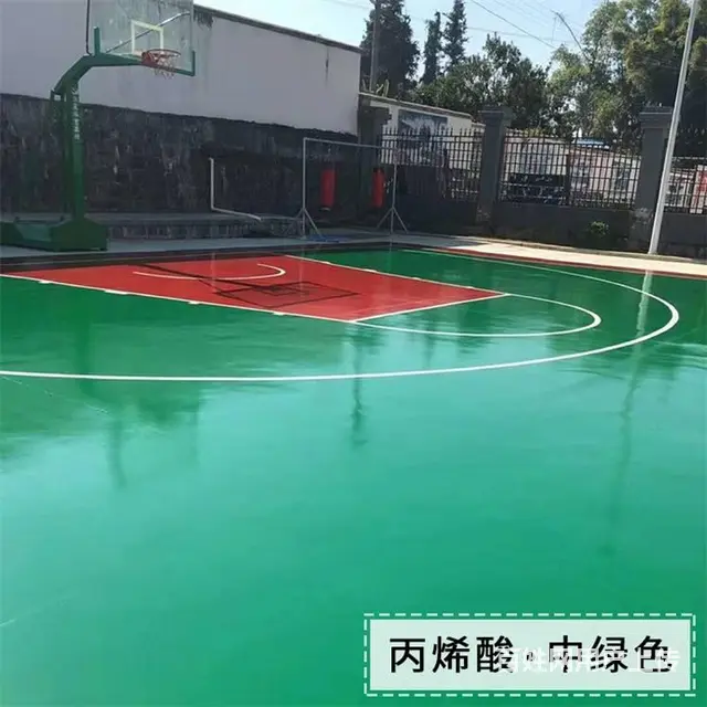 泰安篮球场建设-肥城硅pu篮球场翻新-各类球场 - 图片 2
