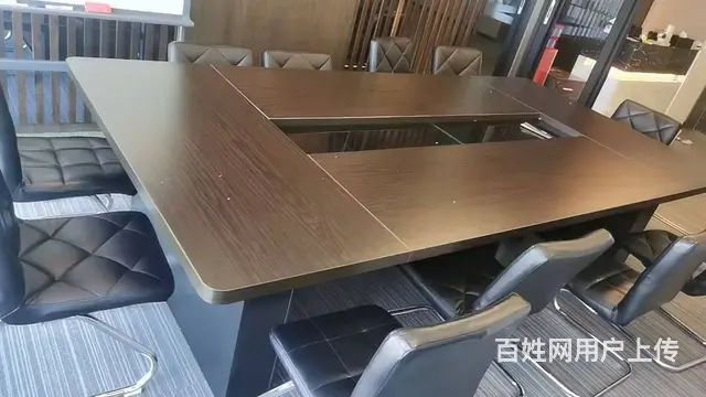 低价出售实木老板桌书柜，员工桌椅会议桌包送装 - 图片 9
