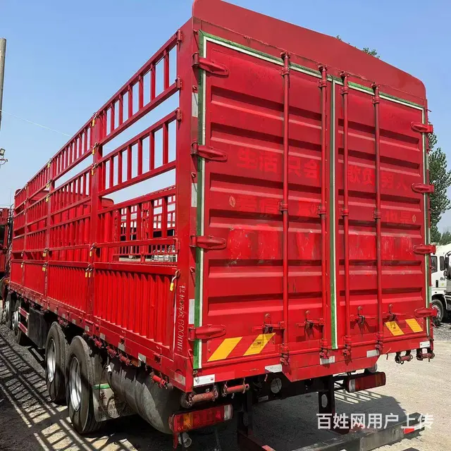 出售二手解放高栏载货车 前四后八9.6米 国五排放 - 图片 6