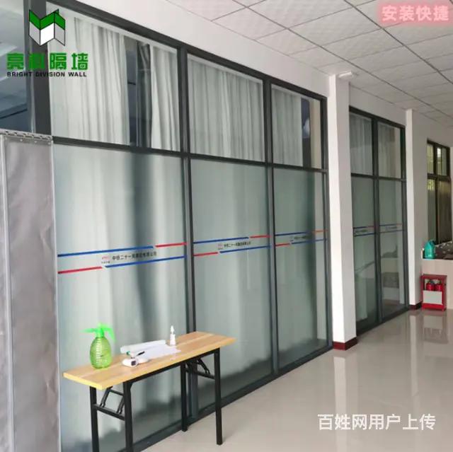 山东诸城玻璃隔断是现代隔断中较为常用的一种产品 - 图片 4