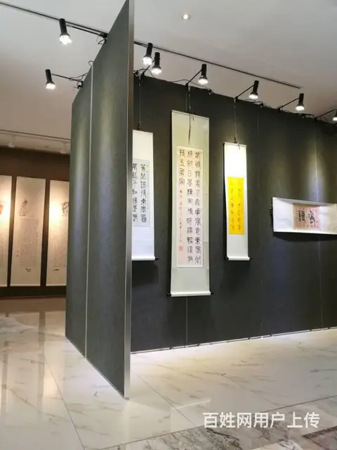 新款棉麻布艺术无缝展板定制 - 图片