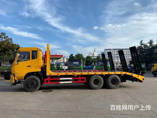 拉6-35吨挖掘机平板拖车东风单桥后八轮板车可选 - 图片 5