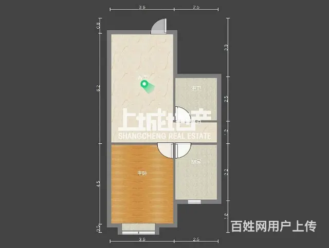京城豪苑旁金鼎公寓清爽一房步行局小实验诚意出售 - 图片 10