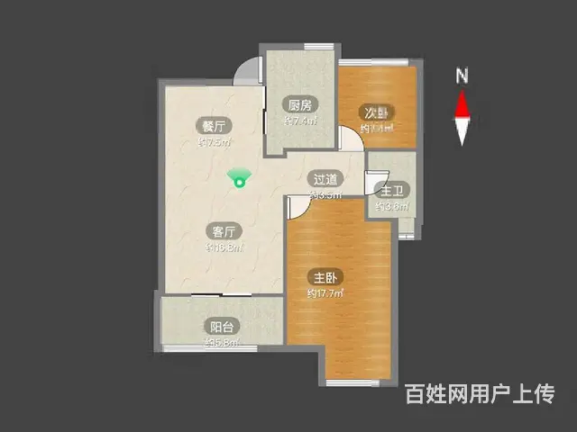 尚枫澜湾 急售！精装两室 看房随时 30万装修中间楼层 - 图片 10