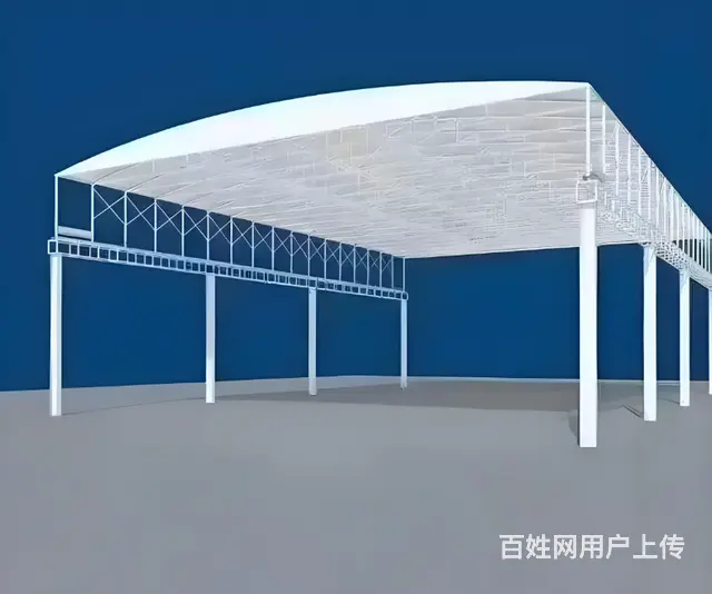 移动推拉雨棚厂家定做大型活动雨蓬推拉蓬电动雨棚帐篷 - 图片 9
