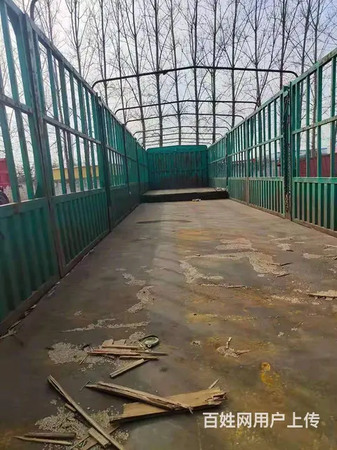 出售二手山东富源高低板对开门花蓝半挂车13米长2 - 图片 4