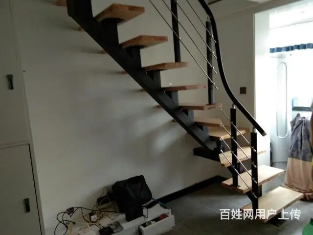 成都钢木楼梯实木楼梯栏杆定制免费安装 - 图片 5