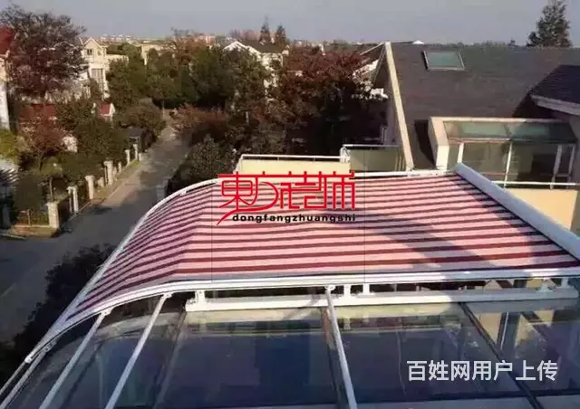 淄博遮阳帘阳光房电动窗帘天棚帘采光顶室内折叠遮阳帘 - 图片 10