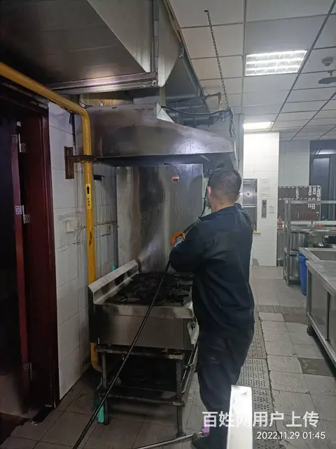 昆山开发区饭店厨房油烟机净化器清洗风机清洗 - 图片 1