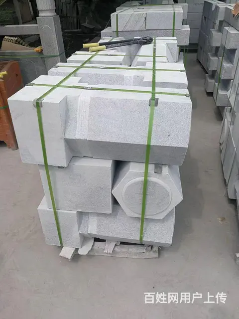 花岗岩挡车路障石柱阻车拦车广场止车石柱子圆石墩石鼓 - 图片 4