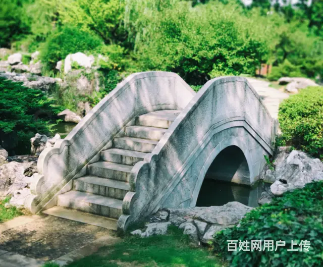 石雕拱桥#园林建筑装饰#庭院景观 - 图片 1
