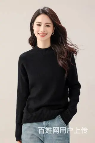 武汉盛依服饰熙澜品牌冬季无缝羊毛衫上新尾货批发 - 图片 3