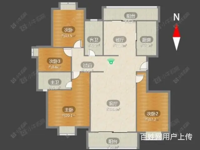急售 单价1.4万 龙城中学，一梯一户怀德名园187平275 - 图片 11