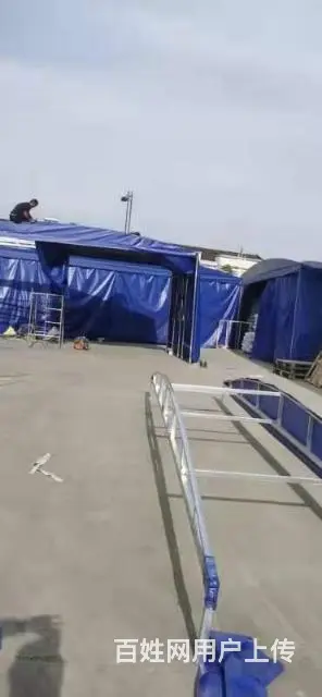 上海市推拉蓬推拉棚仓库物流蓬工地施工蓬膜结构停车棚 - 图片 4