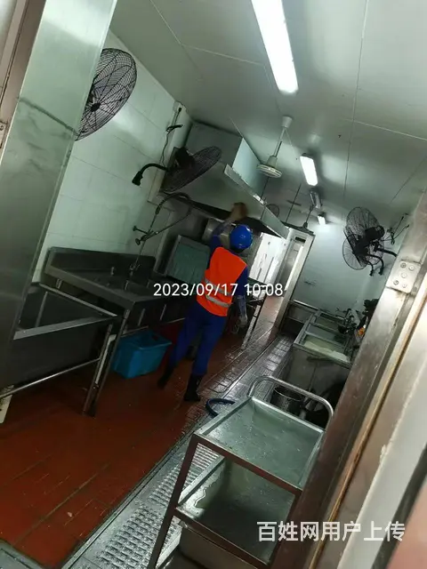 昆山千灯餐饮公司食堂大型排烟系统清洗公司 - 图片 8