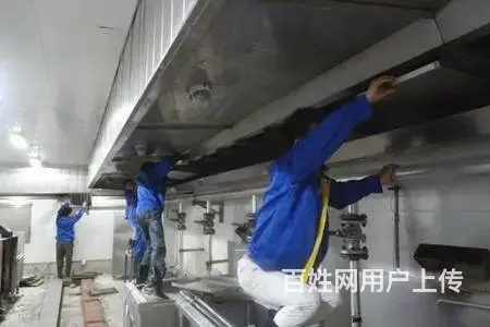 昆山玉山酒店饭店油烟机清洗公司 商场油烟管道清洗 - 图片 1