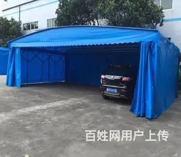 移动推拉雨棚物流蓬停车蓬消毒蓬篮球场蓬电动雨棚帐篷 - 图片 6