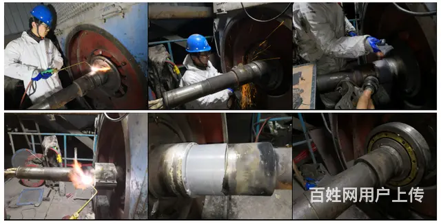 风机驱动电机轴磨损你见过这样修的吗？ - 图片