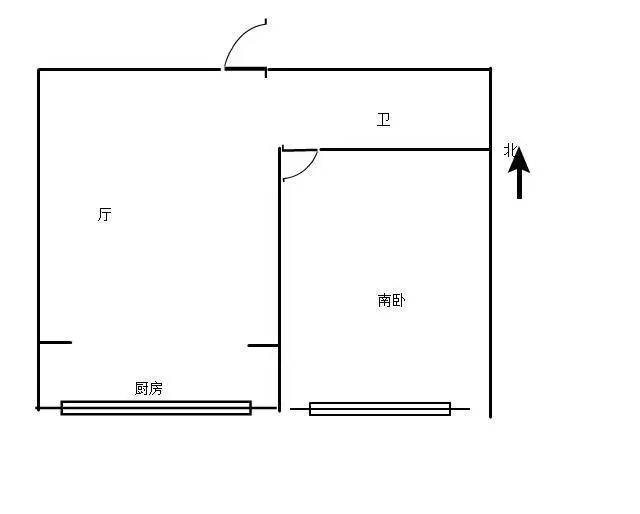 将军欧博城55平1室 设施齐全 拎包即住 - 图片 10