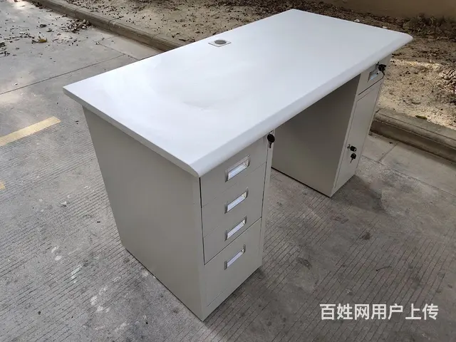 昆山钢制办公桌，电脑桌，完好 - 图片 4