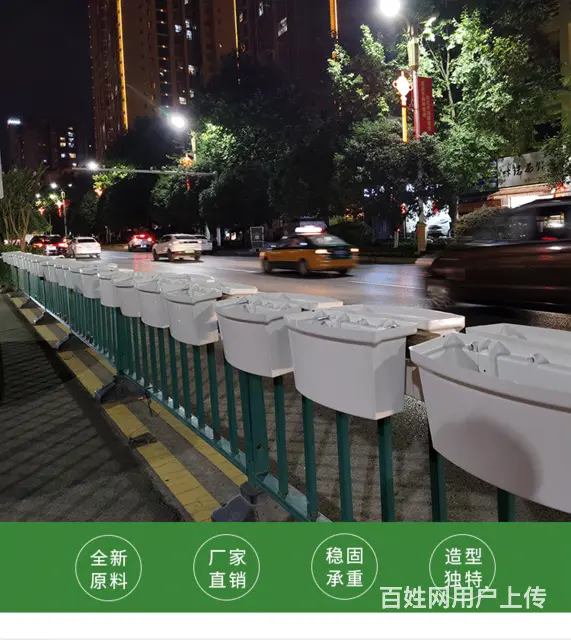 沈阳马鞍式花盆护栏挂盆生产厂家空中花廊景观种植盆 - 图片 7