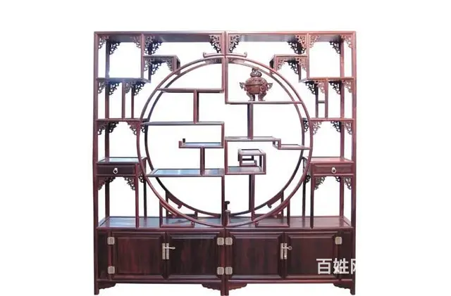 四川资阳博古架厂家多宝格放货架 - 图片 11